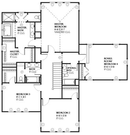 Upper for House Plan #1637-00049