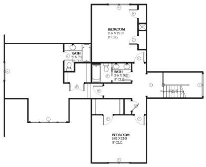 Upper for House Plan #1637-00056