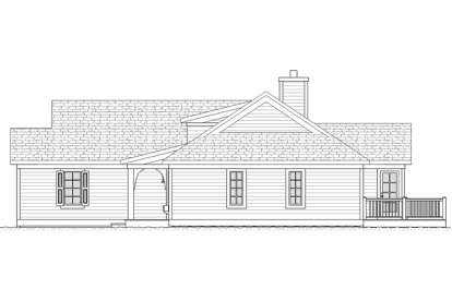 Ranch House Plan #1637-00057 Elevation Photo