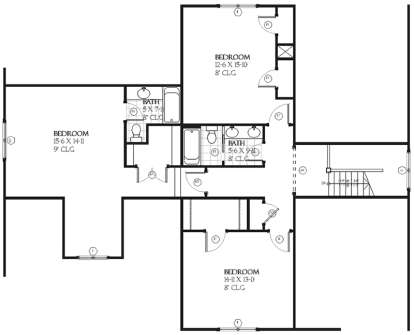 Upper for House Plan #1637-00058