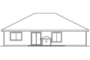 Ranch House Plan #035-00238 Elevation Photo