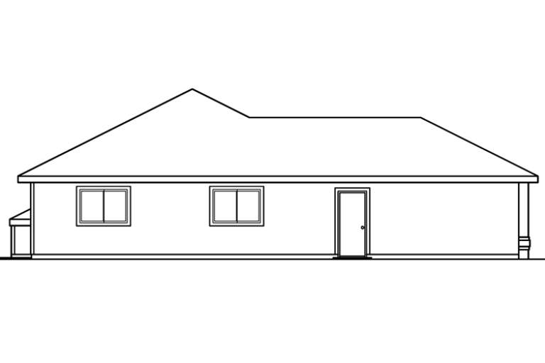 Ranch House Plan #035-00238 Elevation Photo