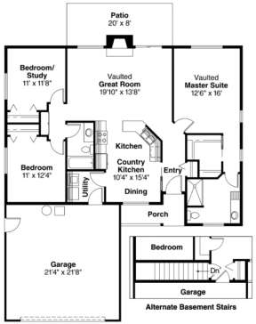 Floorplan for House Plan #035-00238
