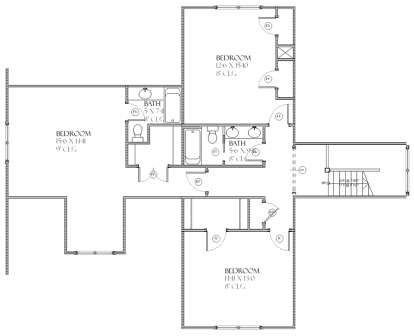 Upper for House Plan #1637-00060