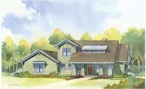 Contemporary House Plan #1637-00067 Elevation Photo