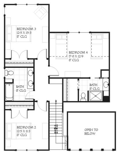 Upper for House Plan #1637-00067