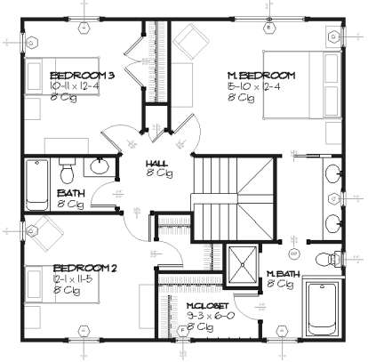 Upper for House Plan #1637-00074