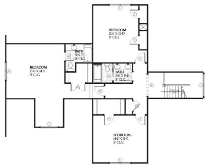 Upper for House Plan #1637-00077