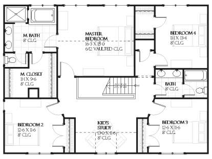 Upper for House Plan #1637-00078