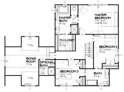 Upper for House Plan #1637-00080