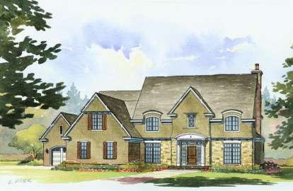 Tudor House Plan #1637-00084 Elevation Photo