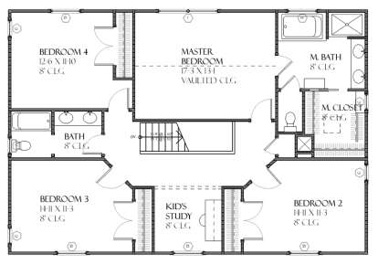 Upper for House Plan #1637-00086