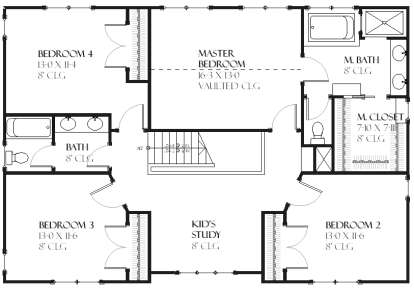 Upper for House Plan #1637-00089
