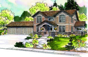 Craftsman House Plan #035-00241 Elevation Photo