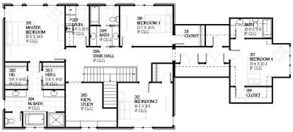 Upper for House Plan #1637-00090