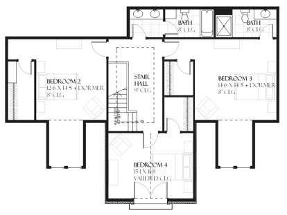 Upper for House Plan #1637-00095