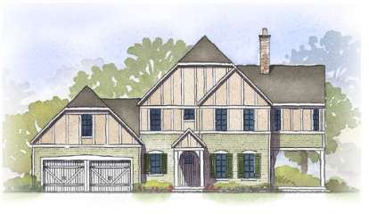 Tudor House Plan #1637-00098 Elevation Photo