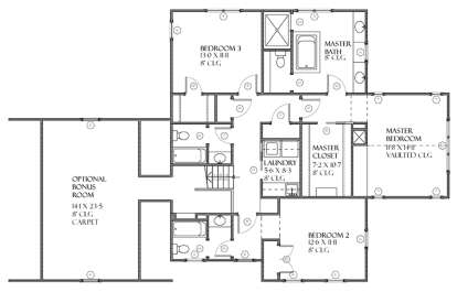 Upper for House Plan #1637-00098