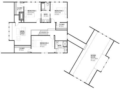 Upper for House Plan #1637-00099
