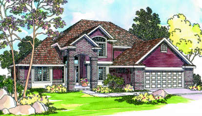 3 Bed, 2 Bath, 2241 Square Foot House Plan - #035-00242