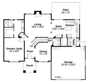 First Floor for House Plan #035-00242