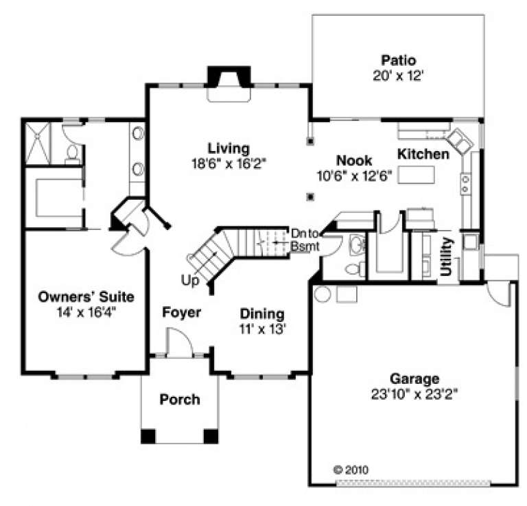 House Plan House Plan #893 Drawing 1