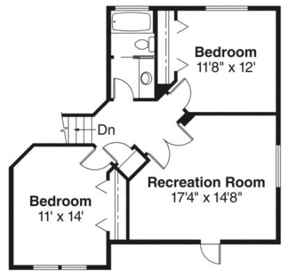 Second Floor for House Plan #035-00242