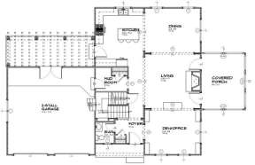 Floorplan 1 for House Plan #1637-00100