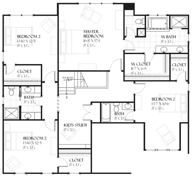 House Plan House Plan #8932 Drawing 2