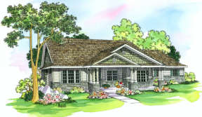 Country House Plan #035-00243 Elevation Photo