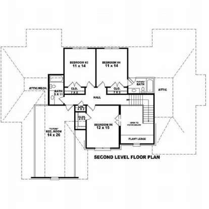 Floorplan 2 for House Plan #053-01358