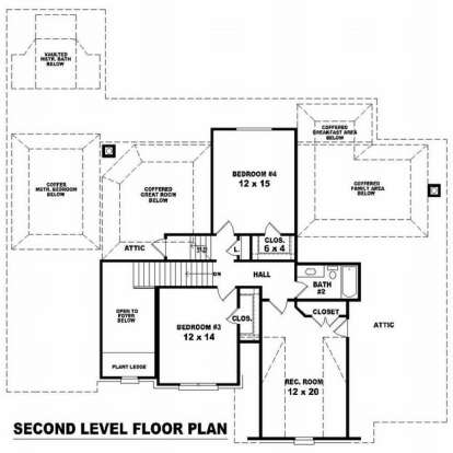 Floorplan 2 for House Plan #053-01359