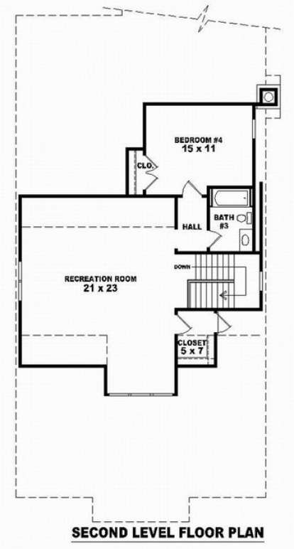 Floorplan 2 for House Plan #053-01365