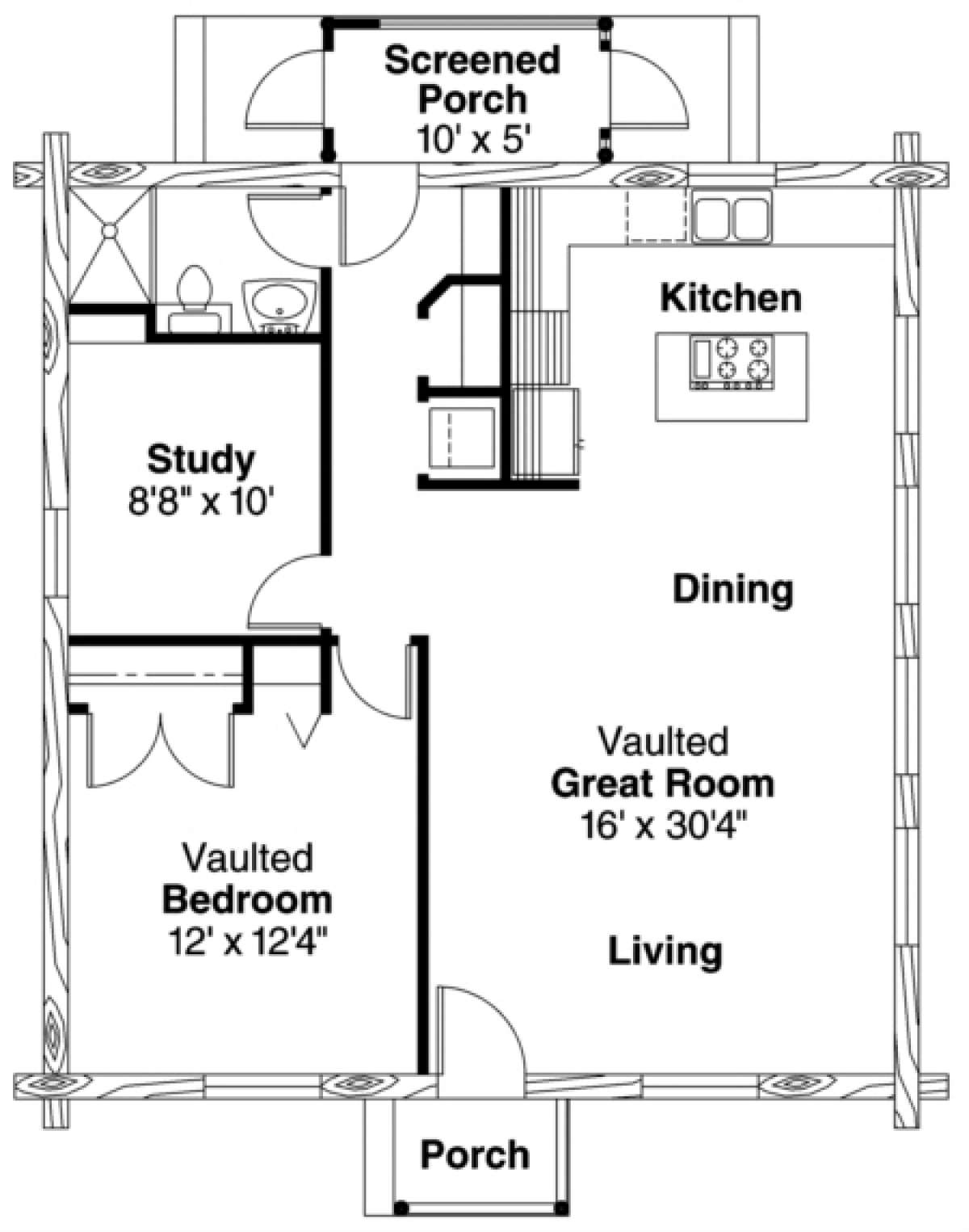 Floorplan for House Plan #035-00244