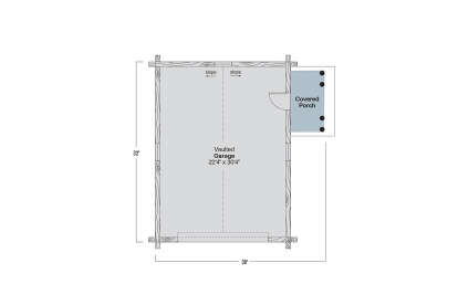 Detached Garage for House Plan #035-00244