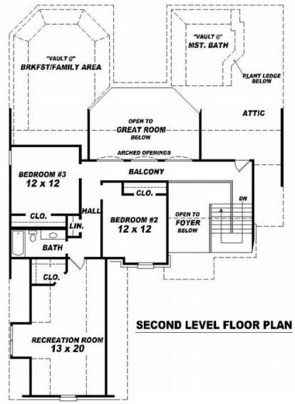 Floorplan 2 for House Plan #053-01366