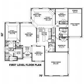 Floorplan 1 for House Plan #053-01374