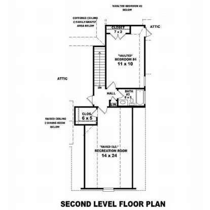 Floorplan 2 for House Plan #053-01380