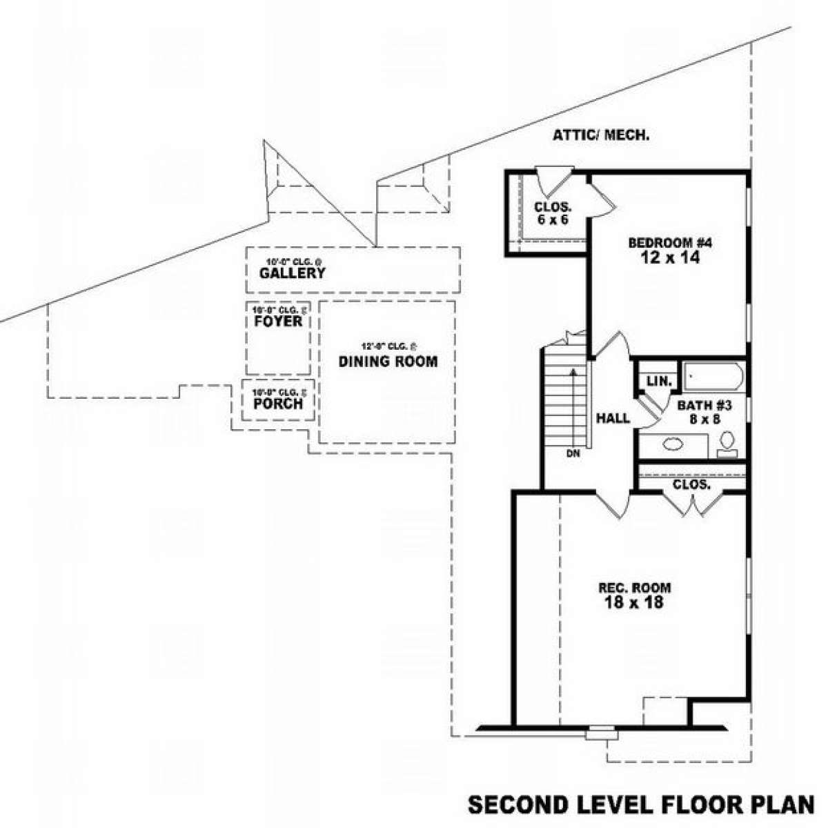 Floorplan 2 for House Plan #053-01382