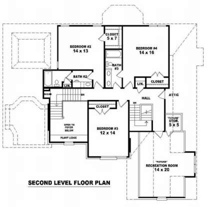 Floorplan 2 for House Plan #053-01385
