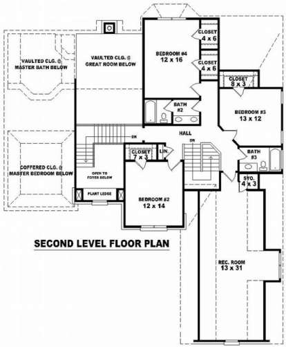 Floorplan 2 for House Plan #053-01388