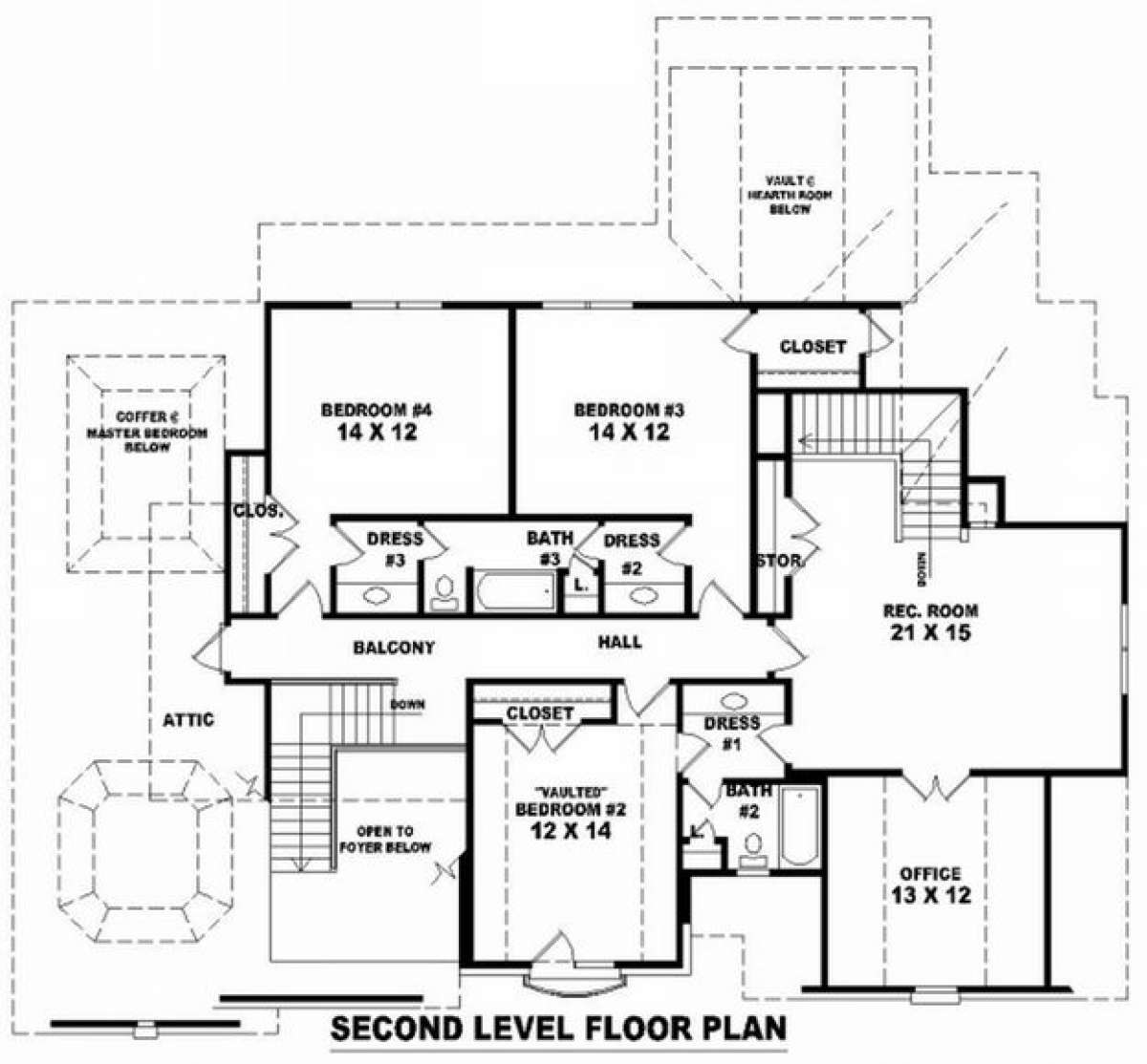 Floorplan 2 for House Plan #053-01392