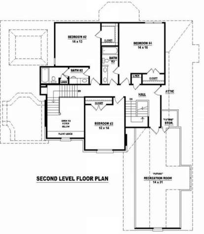 Floorplan 2 for House Plan #053-01393