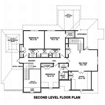 Floorplan 2 for House Plan #053-01394