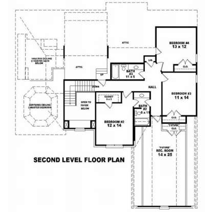 Floorplan 2 for House Plan #053-01395
