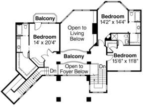 Second Floor for House Plan #035-00247