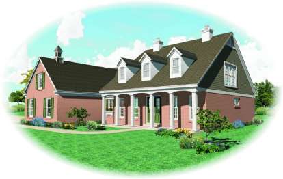 Traditional House Plan #053-01399 Elevation Photo