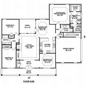 Floorplan 1 for House Plan #053-01401
