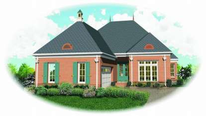 European House Plan #053-01402 Elevation Photo