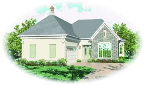French Country House Plan #053-01403 Elevation Photo